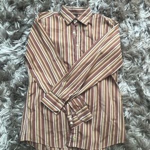 Tailorbyrd Multi-Color LS Button Down Shirt
